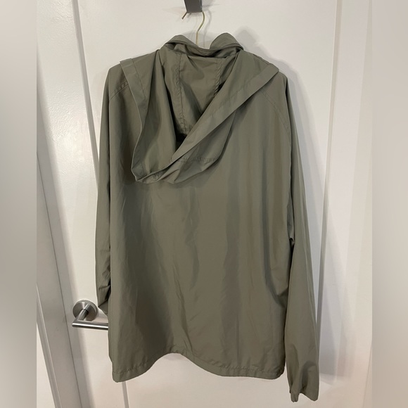 Quicksilver Y2K Beige Zip Up Windbreaker with Hidden Hood XL - Picture 5 of 5